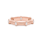Marquis Diamond Japa Prayer Ring in Rose Gold