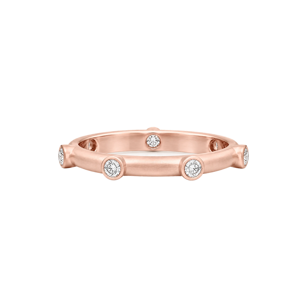 Thin Round Diamond Japa Prayer Ring