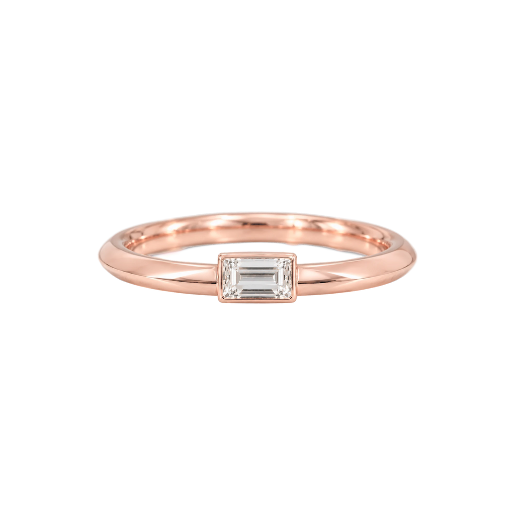 Baguette Diamond Prayer Ring