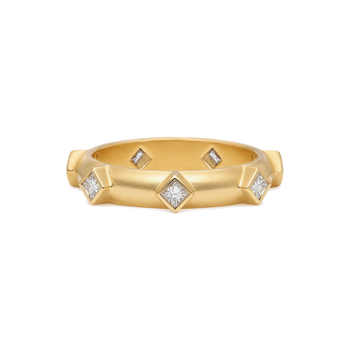 Princess Diamond Japa Prayer Ring