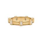 Baguette Diamond Japa Prayer Ring