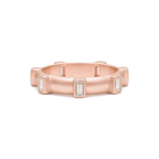 Baguette Diamond Japa Prayer Ring