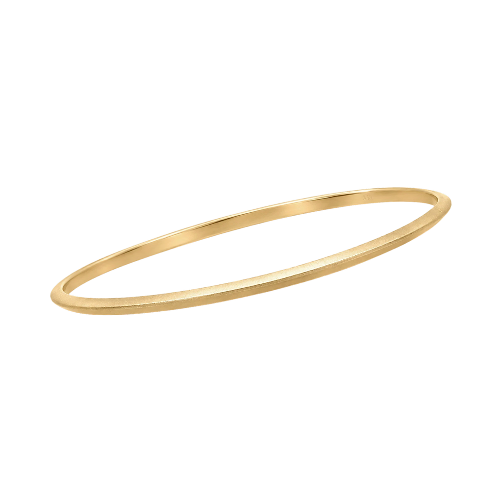 Triangle Solid Gold Bangle