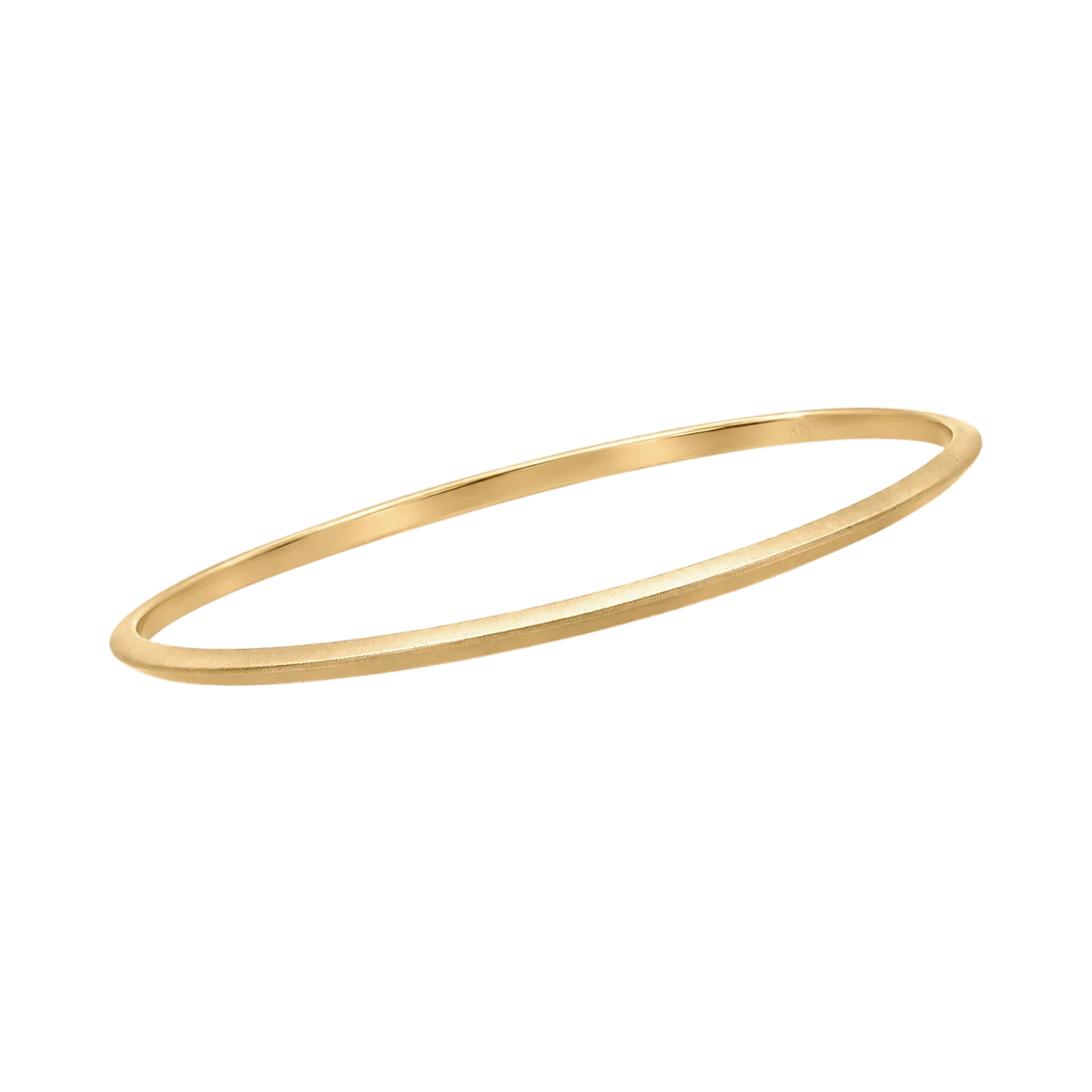 Triangle Solid Gold Bangle