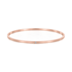 Square Solid Gold Diamond Bangle