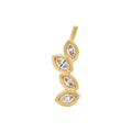 Marquis Diamond Petal Crawler in Yellow Gold