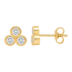 Round Diamond Trinity Stud
