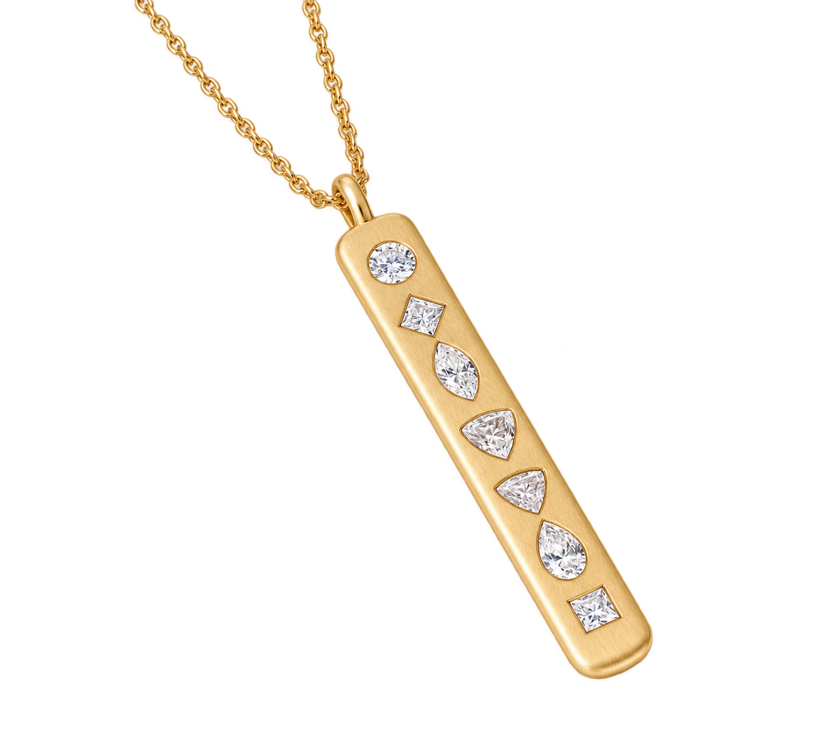 7 Centers Diamond Pendant