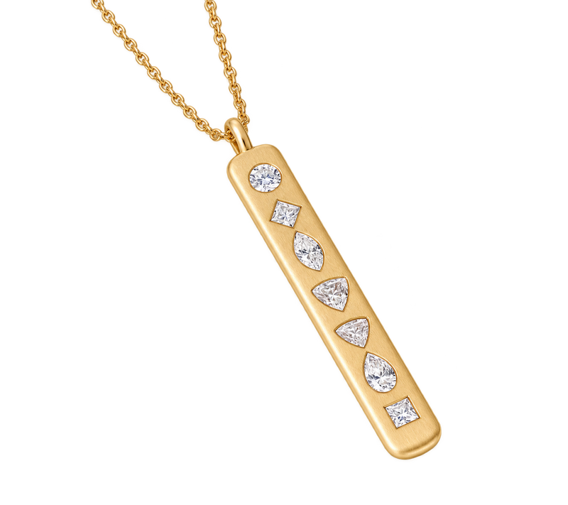 7 Centers Diamond Pendant