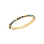 Pavé Chimera Orbit Ring in Yellow Gold