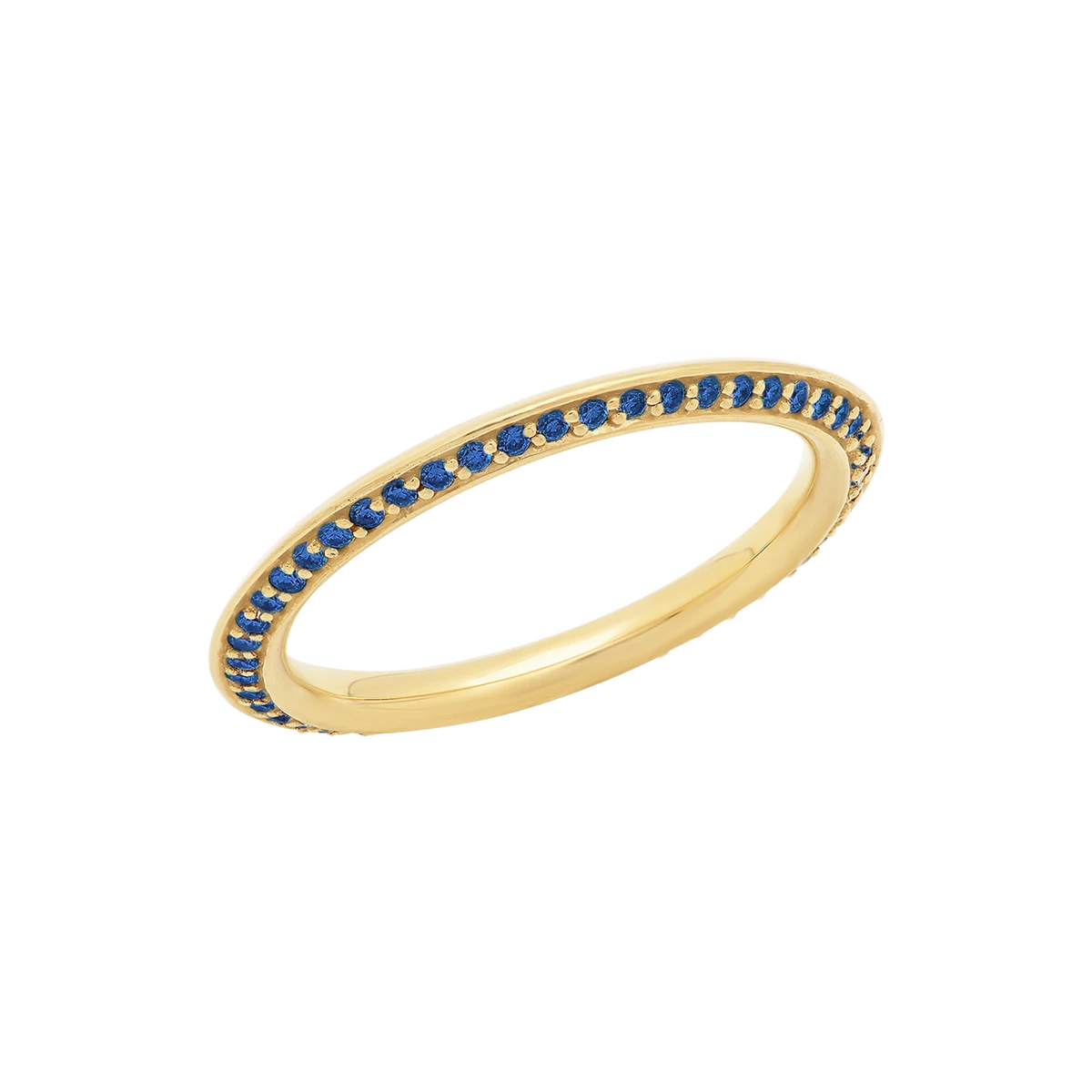 Pavé Chimera Orbit Ring in Yellow Gold
