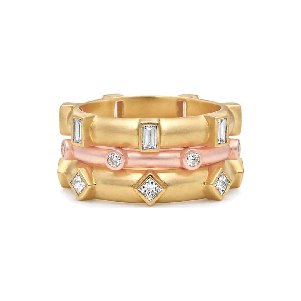 Thin Round Diamond Japa Prayer Ring