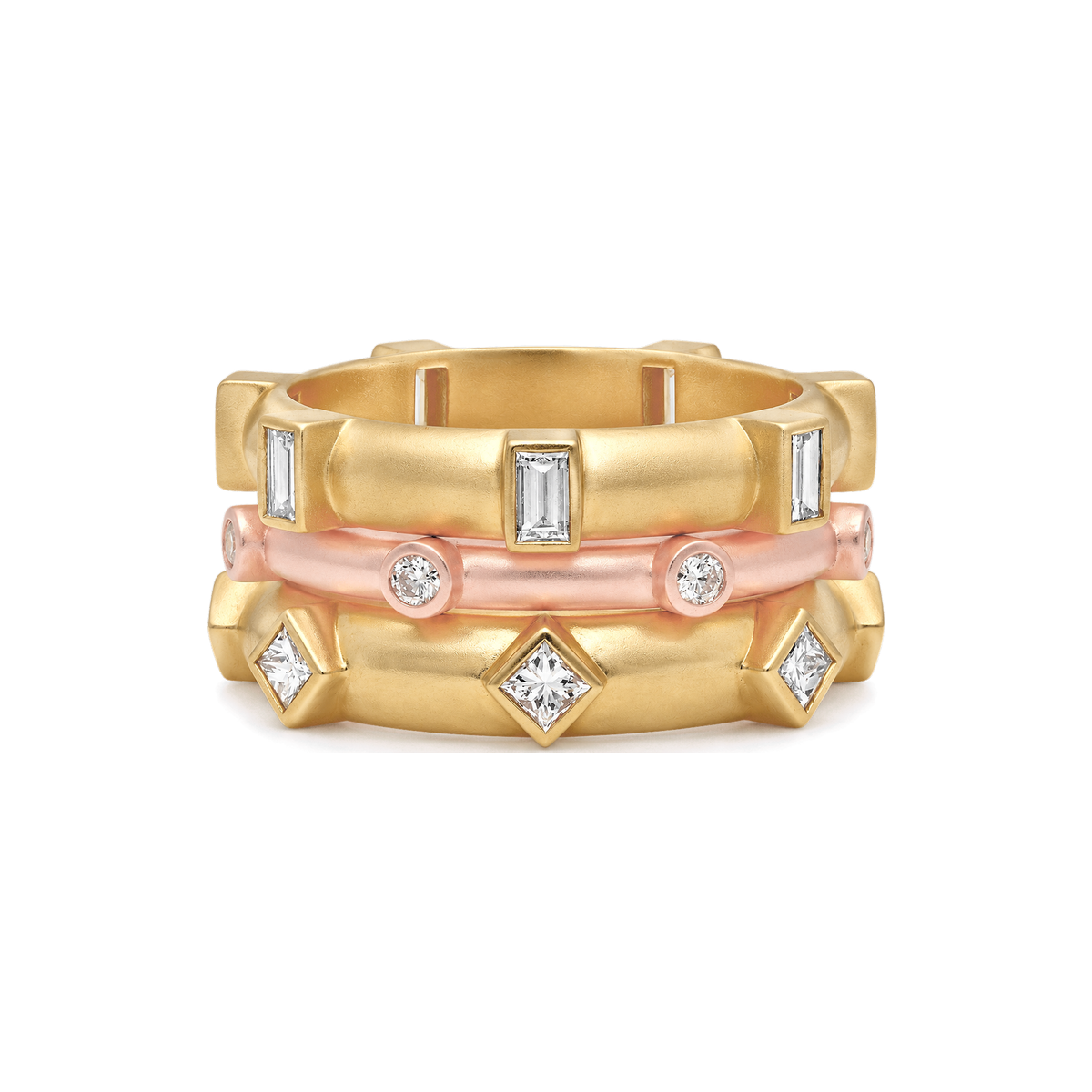 Princess Diamond Japa Prayer Ring