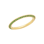 Pavé Chimera Orbit Ring in Yellow Gold