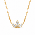 Lotus Diamond Necklace