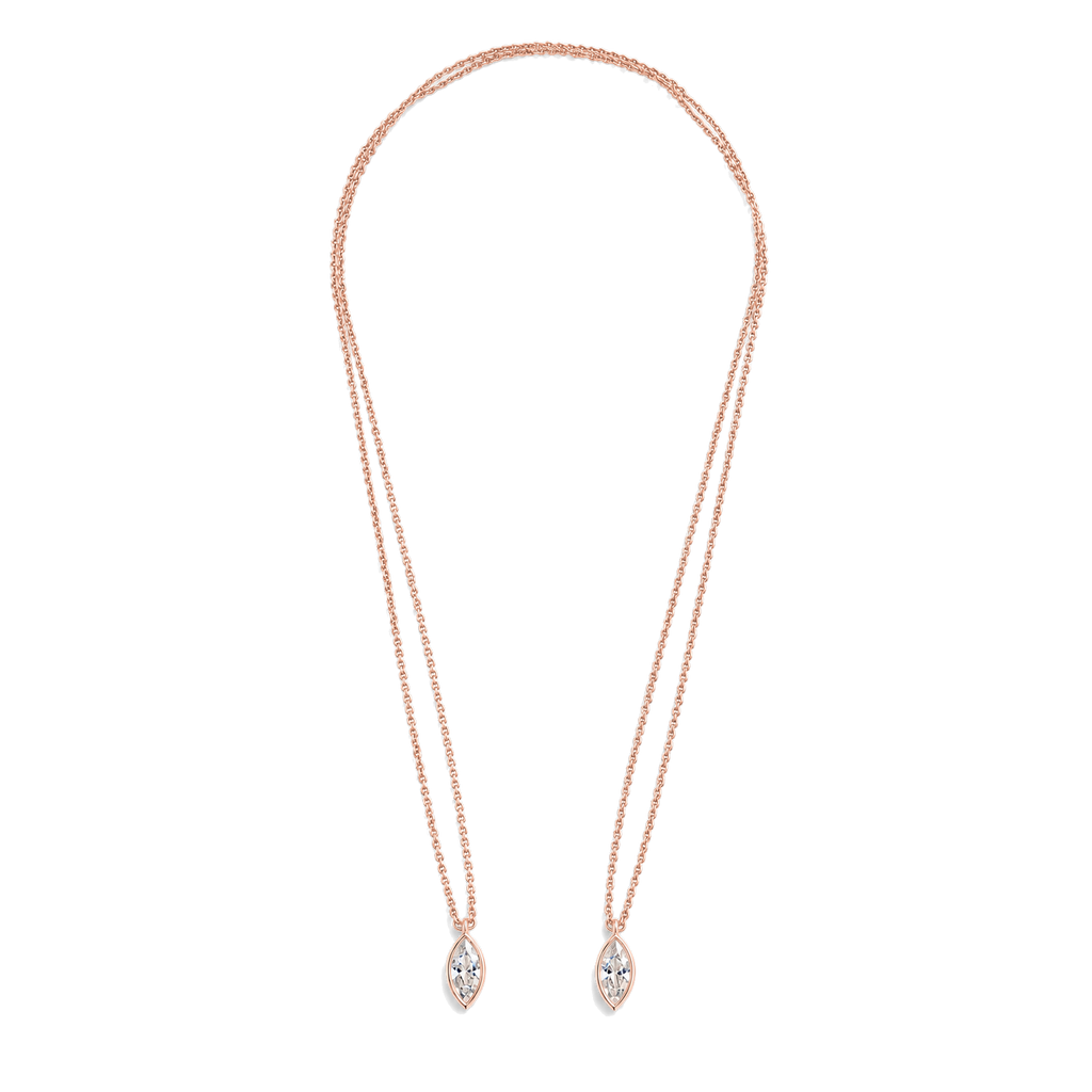 Marquis Diamond Escapulario Necklace