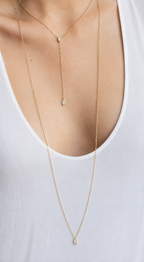 Marquis Diamond Escapulario Necklace