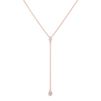 Marquis & Pear Diamond Y Drop Necklace