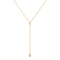 Marquis & Pear Diamond Y Drop Necklace