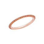 Pavé Chimera Orbit Ring in Rose Gold