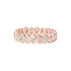 Pear Diamond Eternity Band in Rose Gold