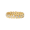 Pear Diamond Eternity Band in Yellow Gold