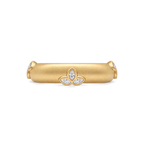 Lotus Diamond Band in Yellow Gold side view