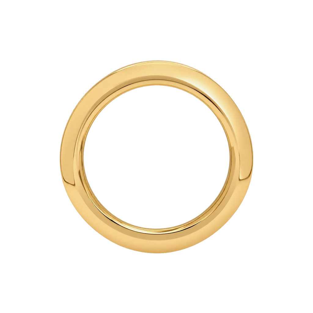 Orbit Ring in Yellow Gold top view