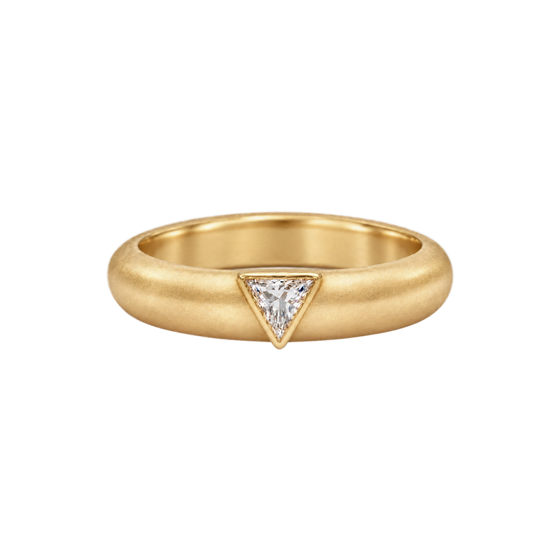 Triangle Diamond
Wide Band Ring