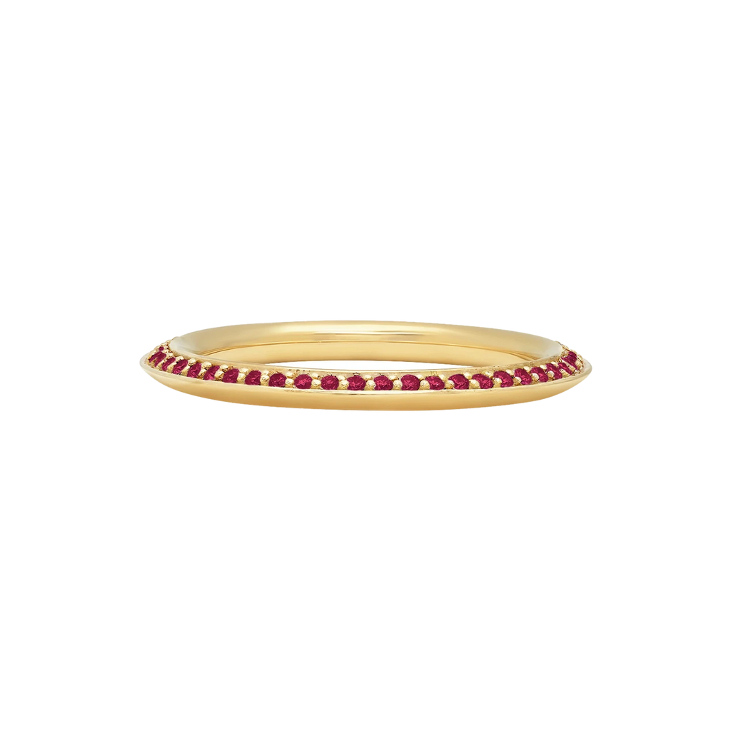 Pavé Chimera Orbit Ring in Yellow Gold
