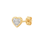 Heart Diamond Stud