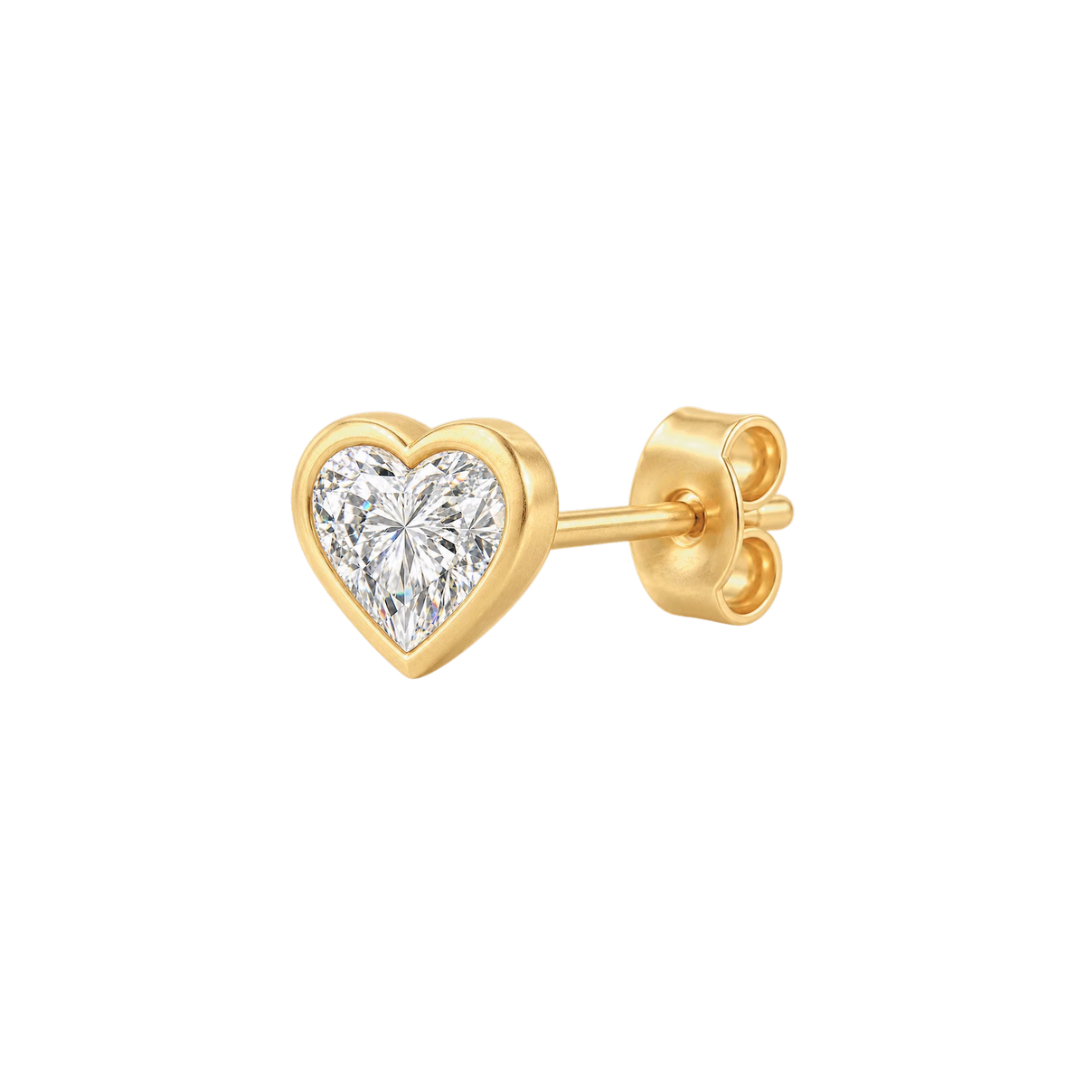 Heart Diamond Stud