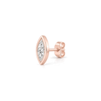 Marquis Diamond Stud in Rose Gold