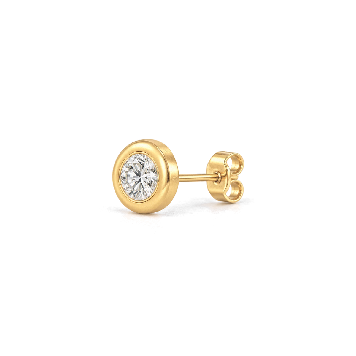 Round Diamond Stud