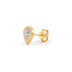 Pear Diamond Stud