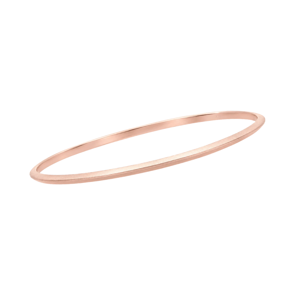 Triangle Solid Gold Bangle