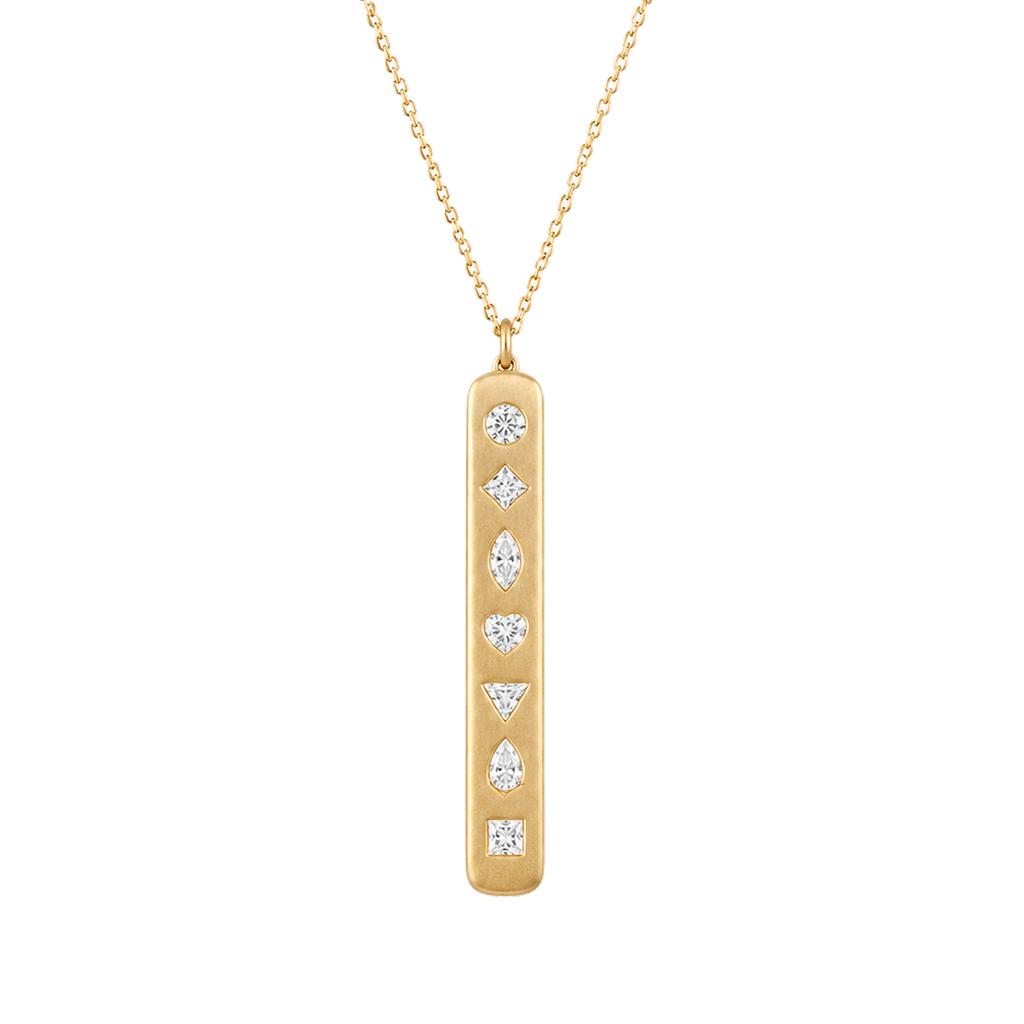 7 Centers Pendant in Yellow Gold