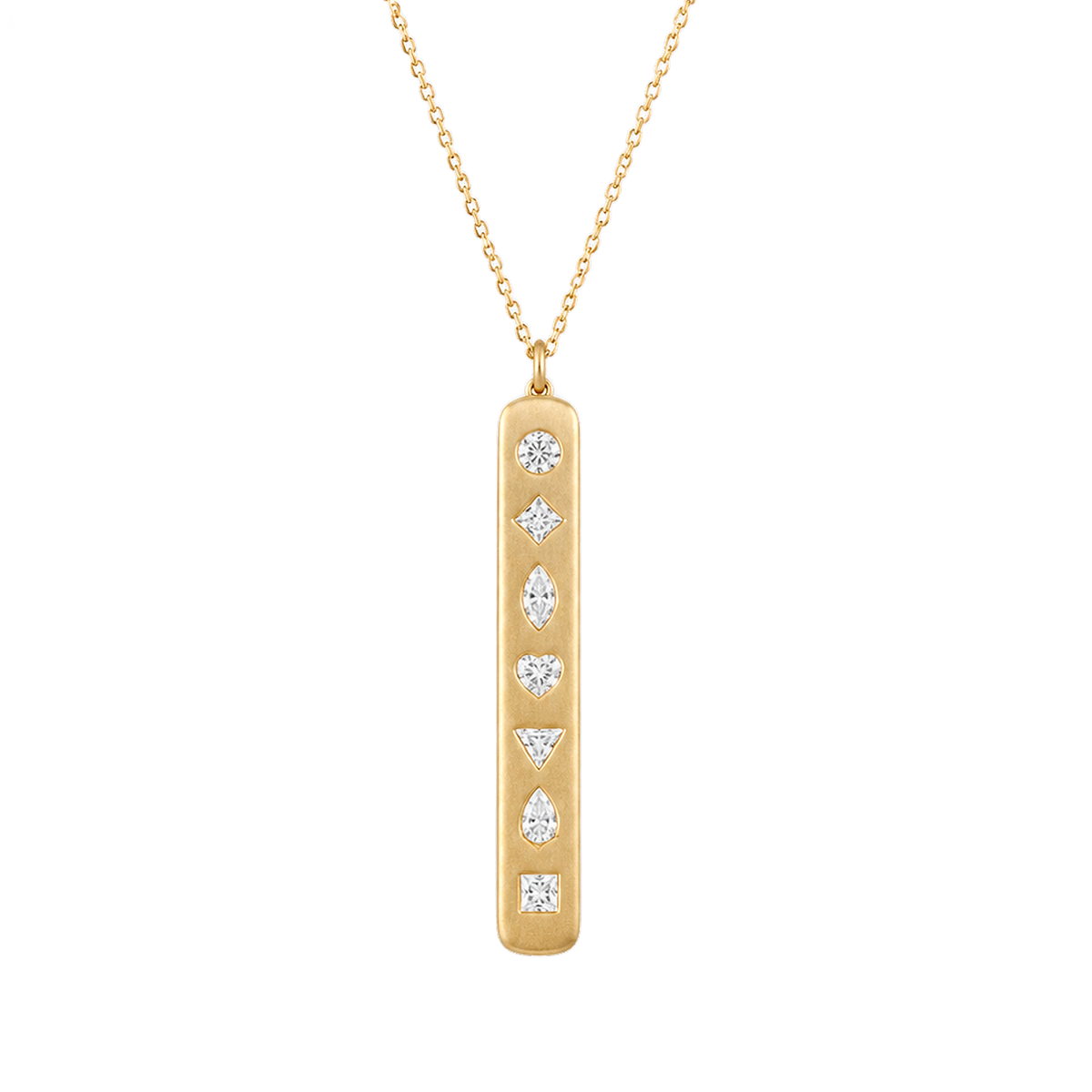 7 Centers Pendant in Yellow Gold