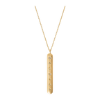 7 Centers Pendant in Yellow Gold, back