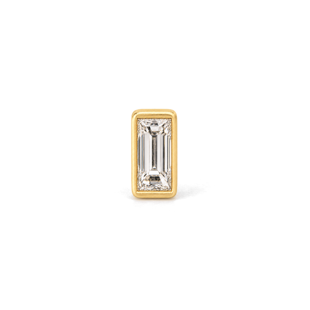 Baguette Diamond Stud