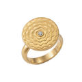 Crown Lotus Diamond Ring