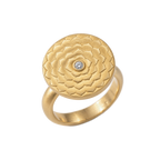 Crown Lotus Diamond Ring
