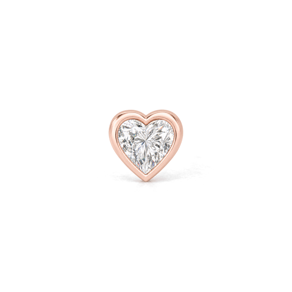 Heart Diamond Stud
