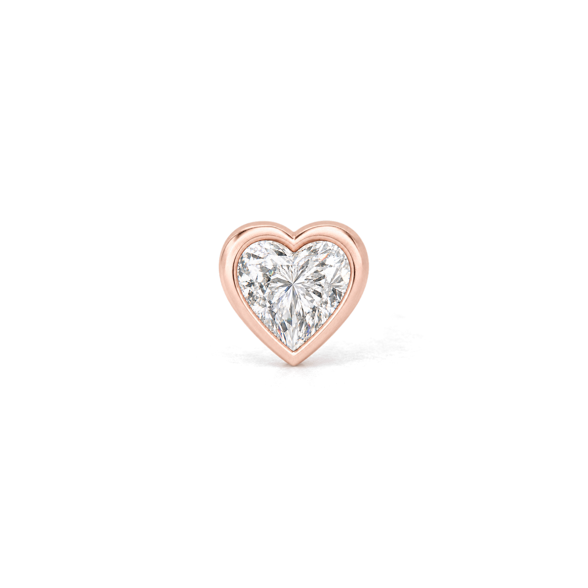 Heart Diamond Stud