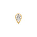 Pear Diamond Stud