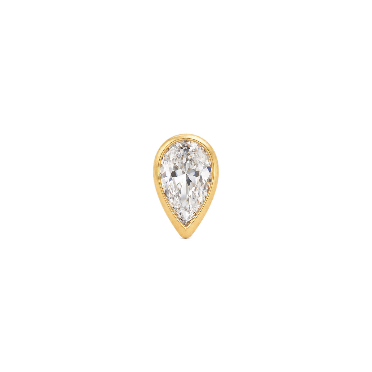 Pear Diamond Stud
