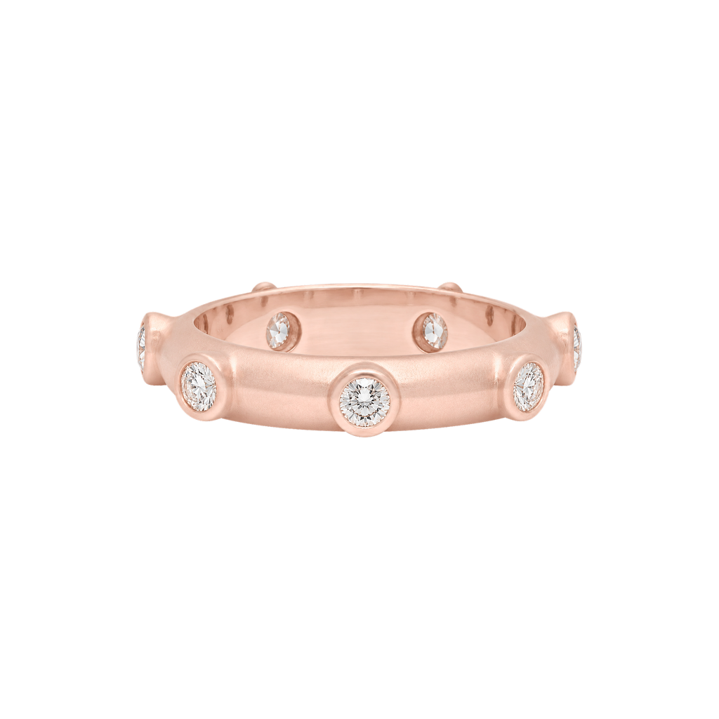 Round Diamond Japa Prayer Ring
