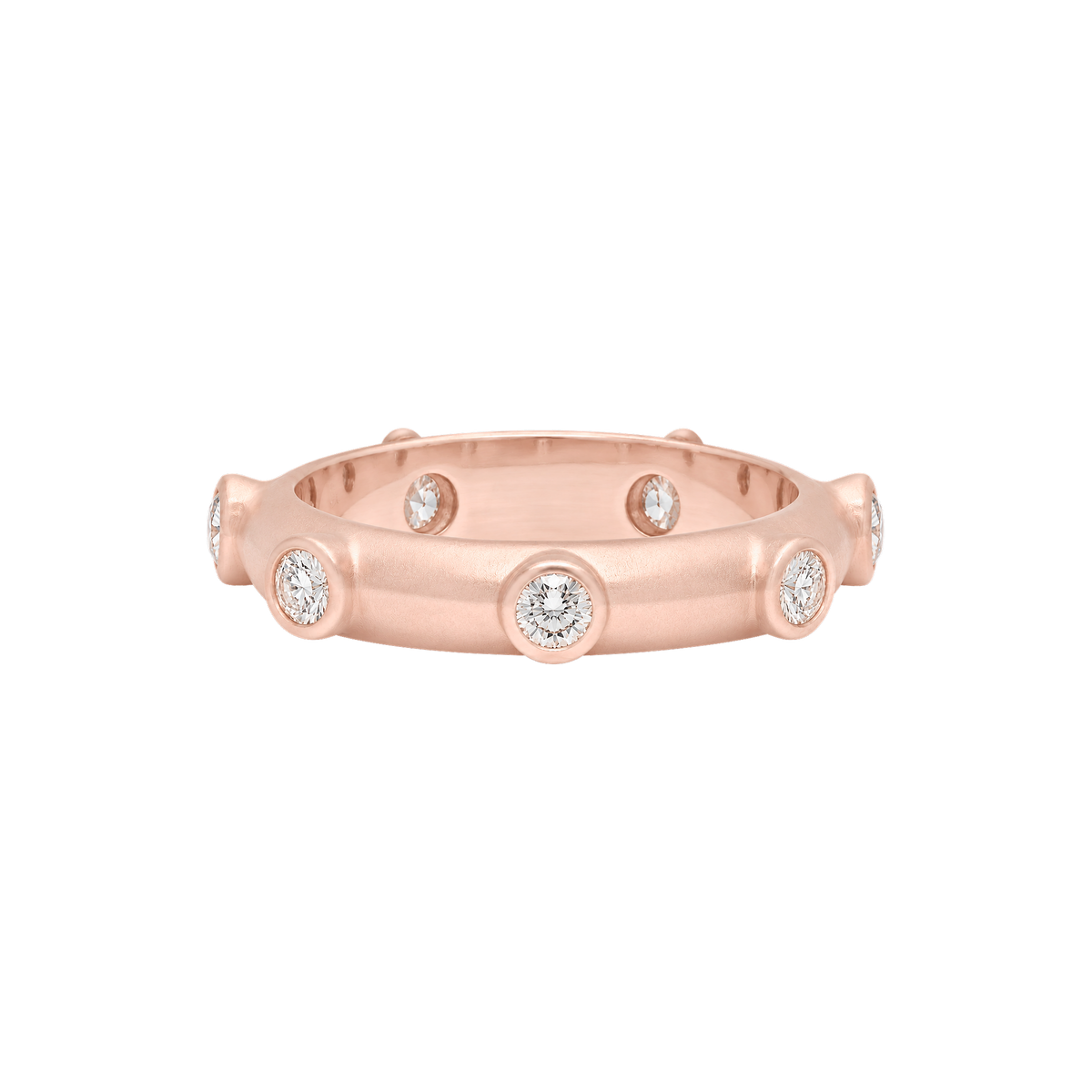 Round Diamond Japa Prayer Ring