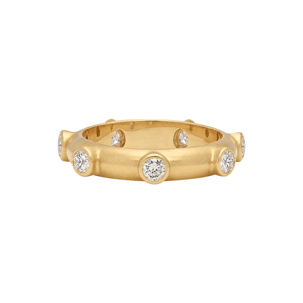 Round Diamond Japa Prayer Ring