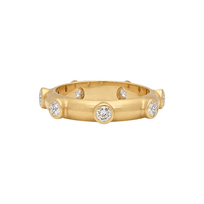 Round Diamond Japa Prayer Ring